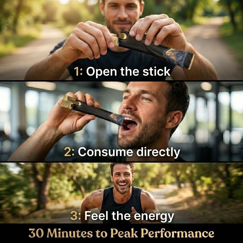 Himalayan Shilajit Honey Sticks - Natural Testosterone Booster & Sexual Performance Enhancer | 75% Fulvic Acid | Lab-Tested Purity | 30 Sticks